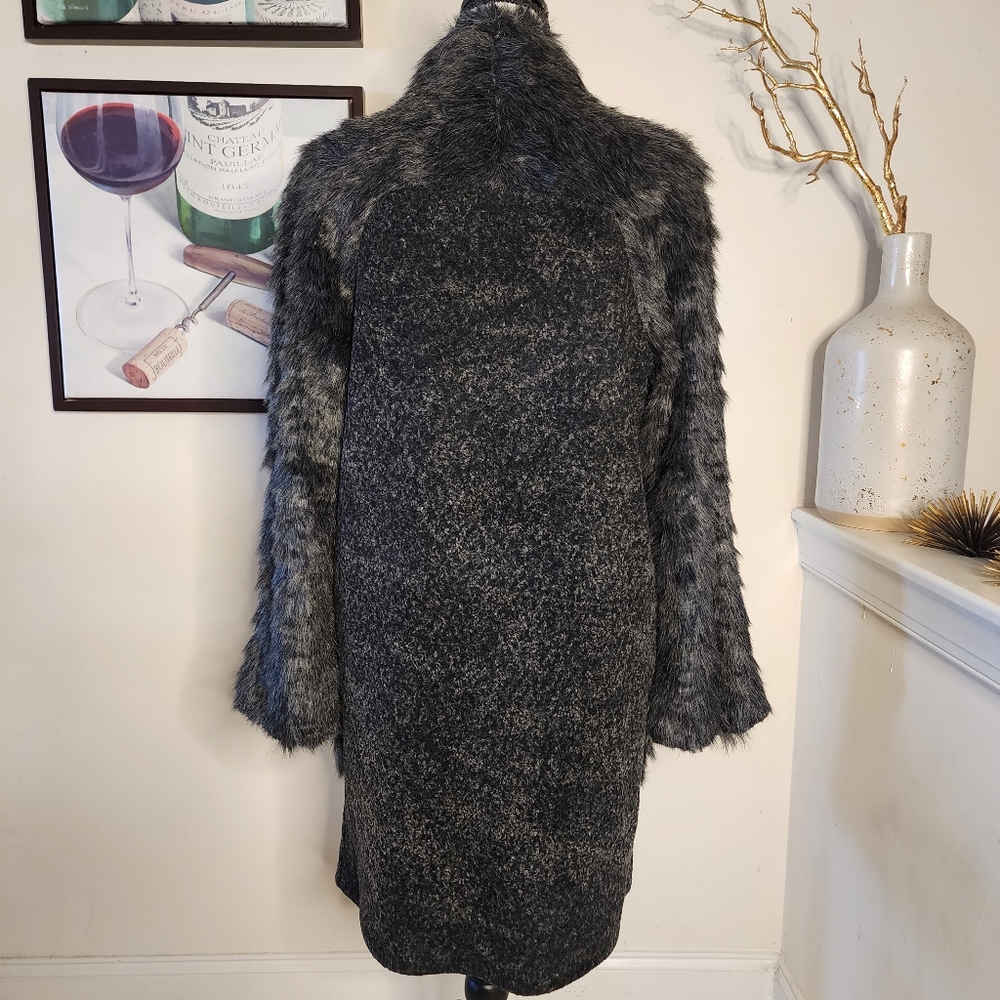 🔥Max Studio Faux Fur Wool Jacket - Picture 13 of 17